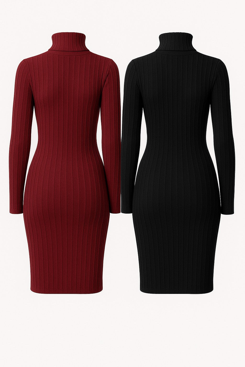 Turtleneck Bodycon Mini Dress — Autumn/Winter