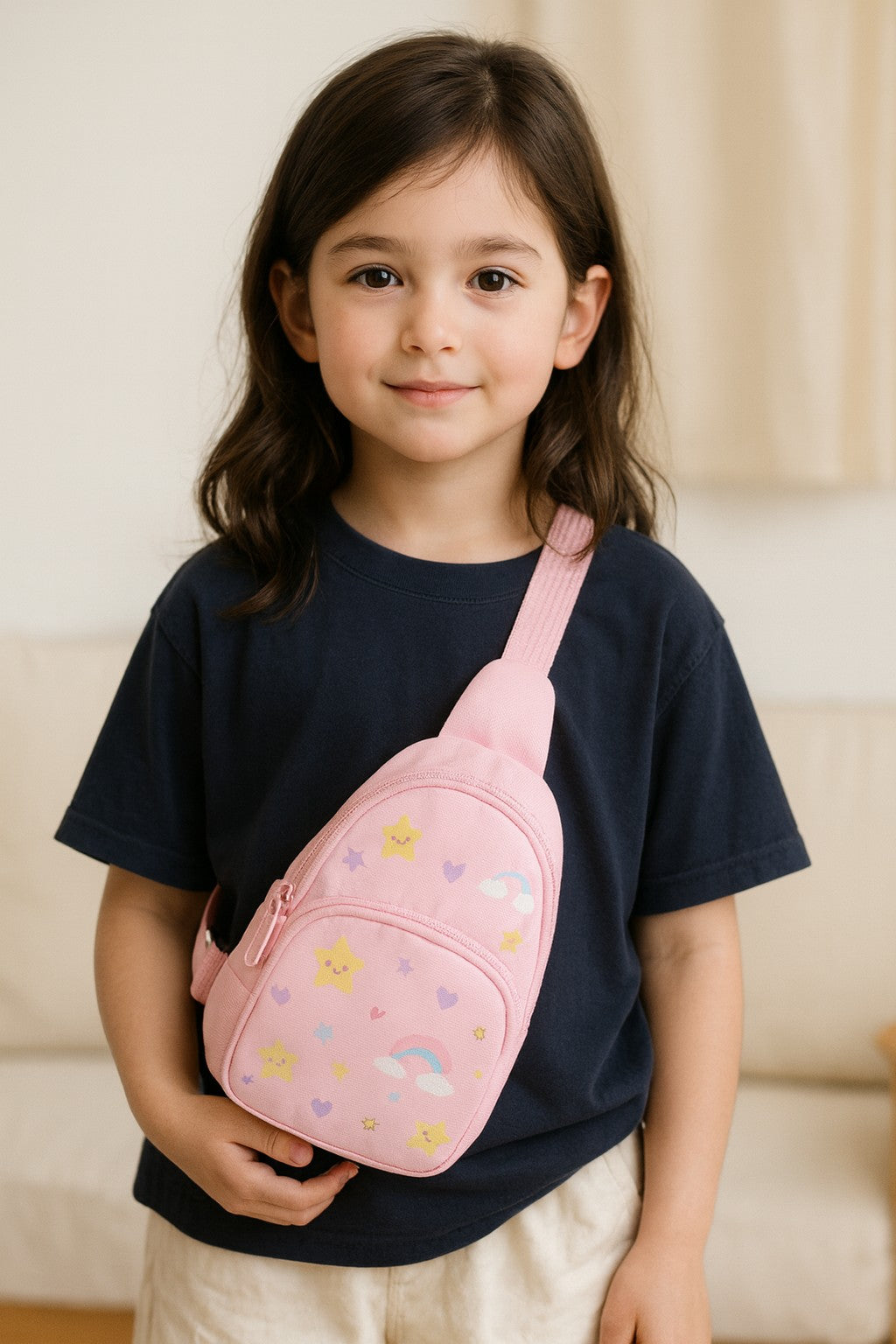 Sling Chest Bag – Cartoon-Inspired Crossbody
