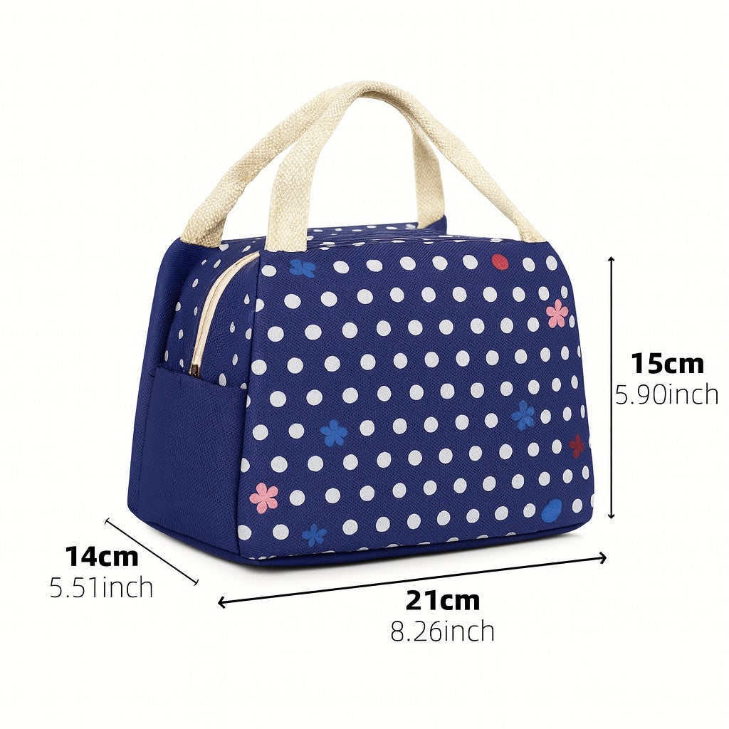 Insulated Lunch Bag, Thermal Lunch Box Satchel Bag For Office, Picnic, Beach, Travel