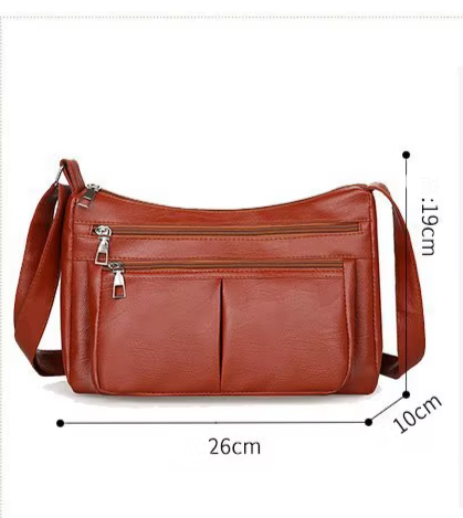 Women's Trendy Multifunctional Handbag – Soft Faux Leather Shoulder & Crossbody Bag