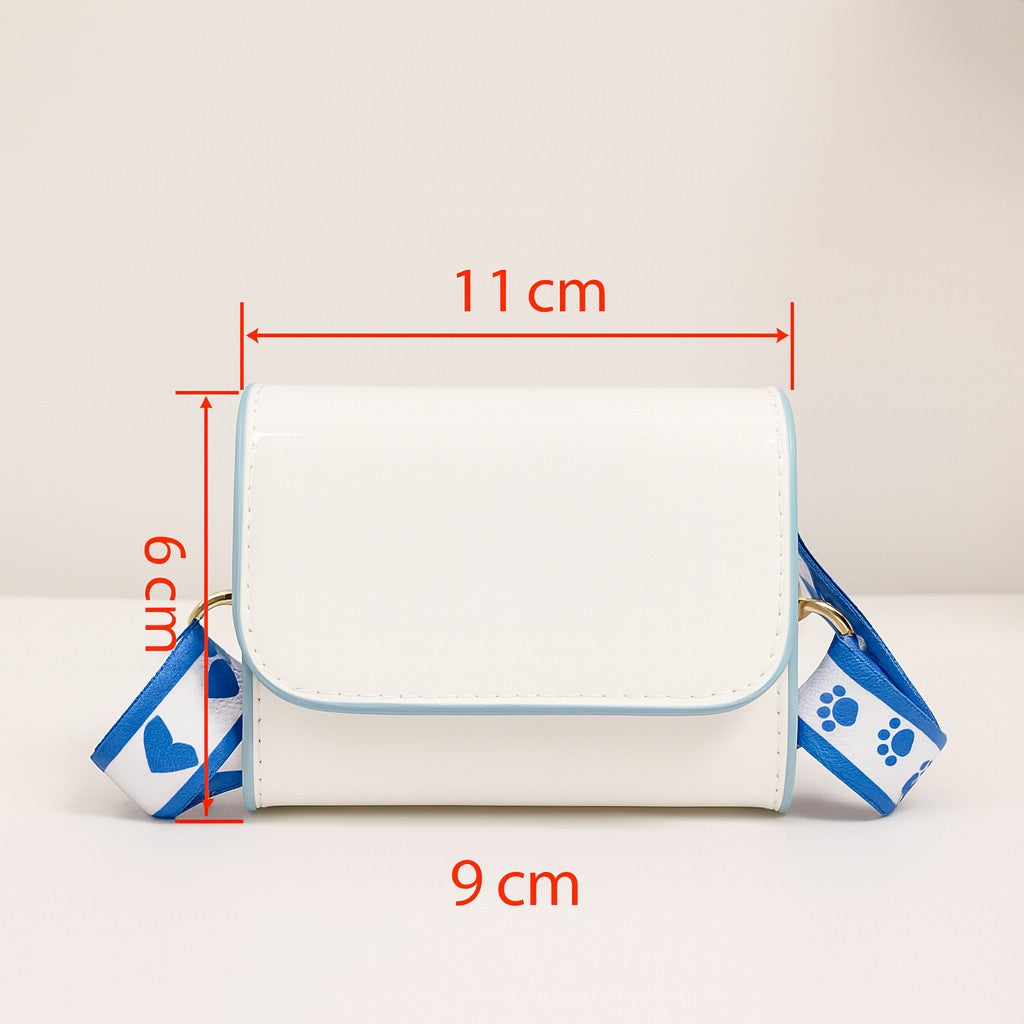 Patent Mini Crossbody (White or Black) with Random Cartoon Surprise