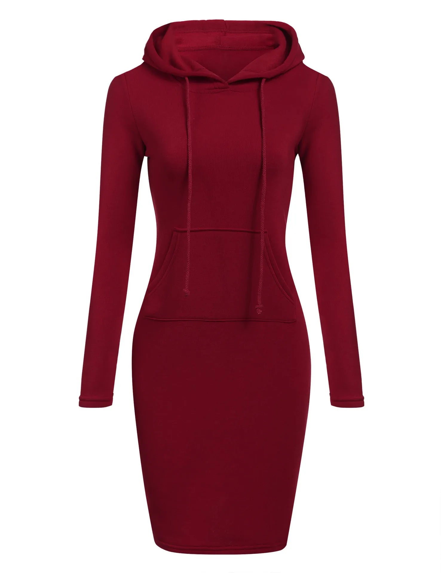 Autumn Casual Hooded Sweatshirt Dress for Women