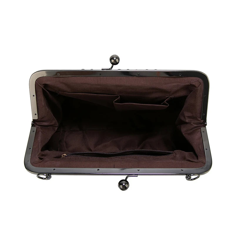 Vintage Chic PU Leather Boston Bag