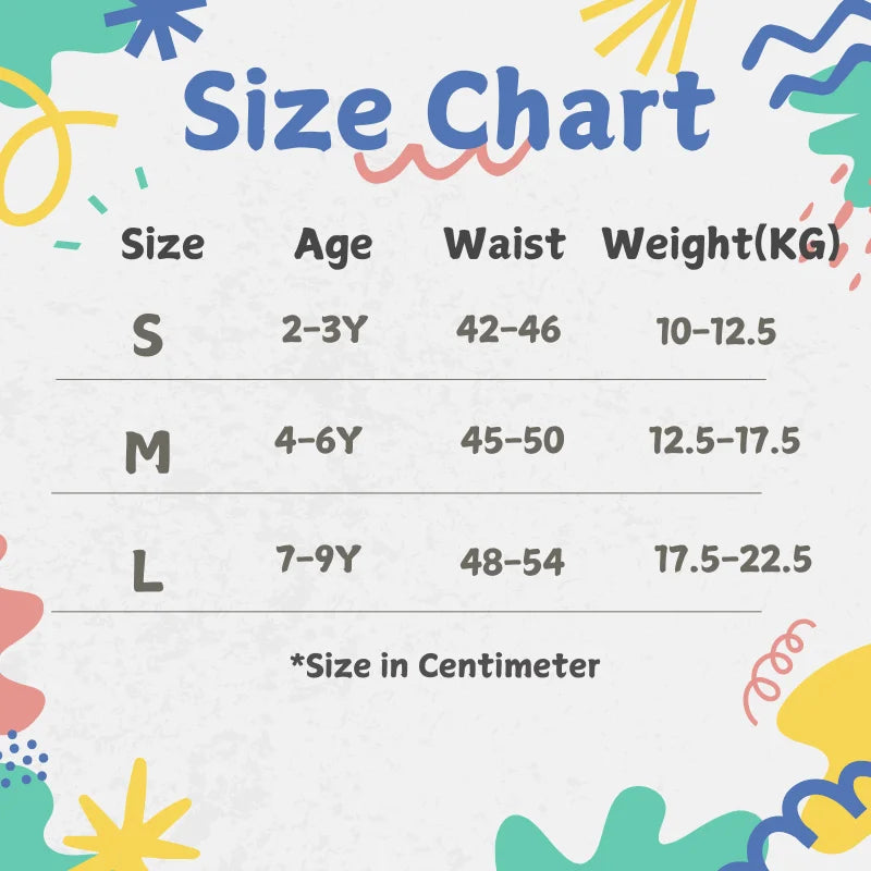 4 Pcs Girls’ Cotton Cartoon Panties (S–L, 2–9Y)