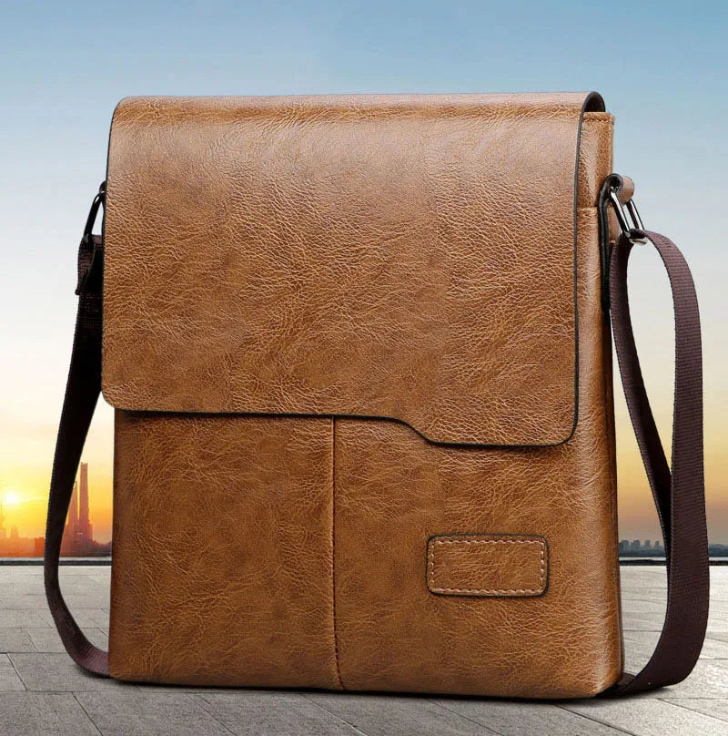 PU Leather Messenger Bag – Business-Ready and Stylish