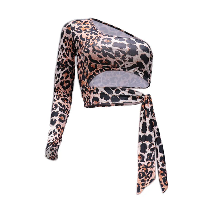Leopard Satin Cutout Tank Top – Sexy Club Style