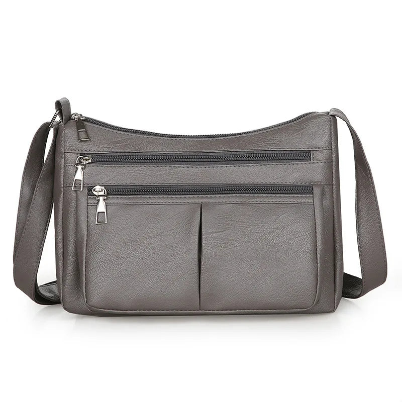 Women's Trendy Multifunctional Handbag – Soft Faux Leather Shoulder & Crossbody Bag