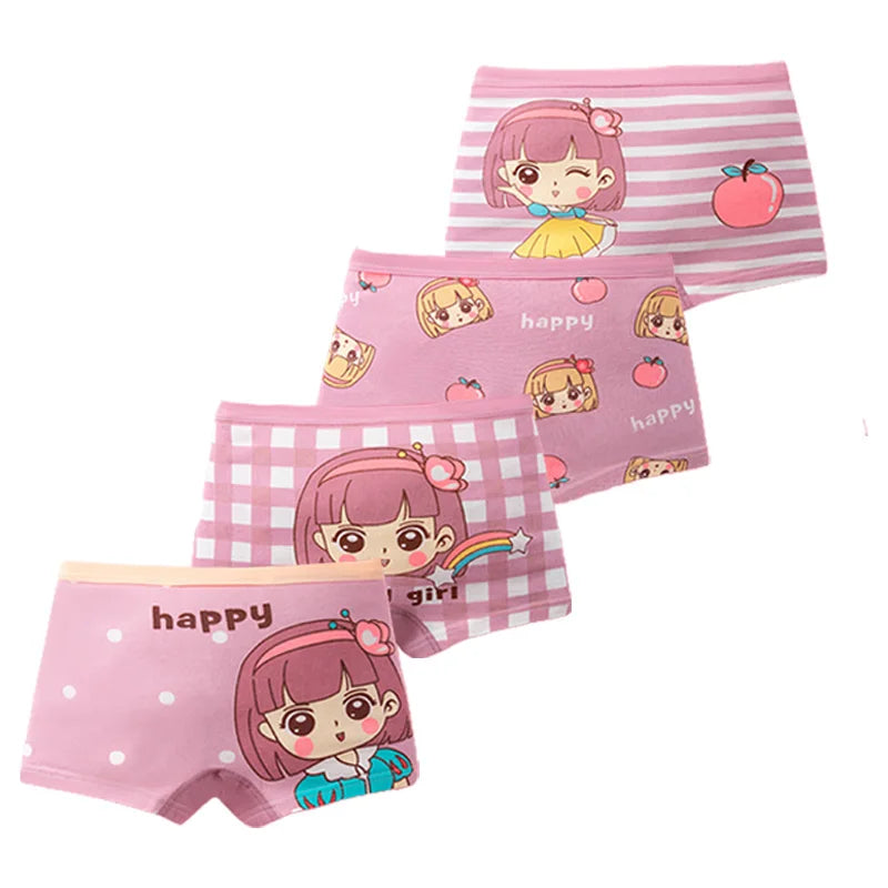 Multipack Girls Cotton Boy Shorts/Underwear