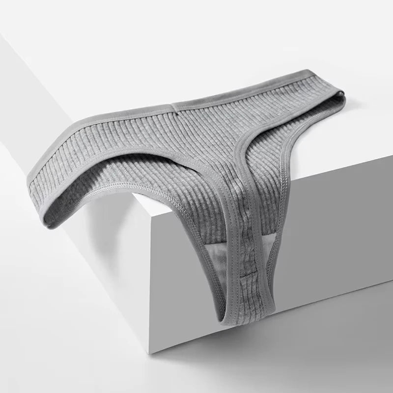 Barely Yours 5-Pack Cotton Thong Panties – Low-Rise, Soft & Sexy