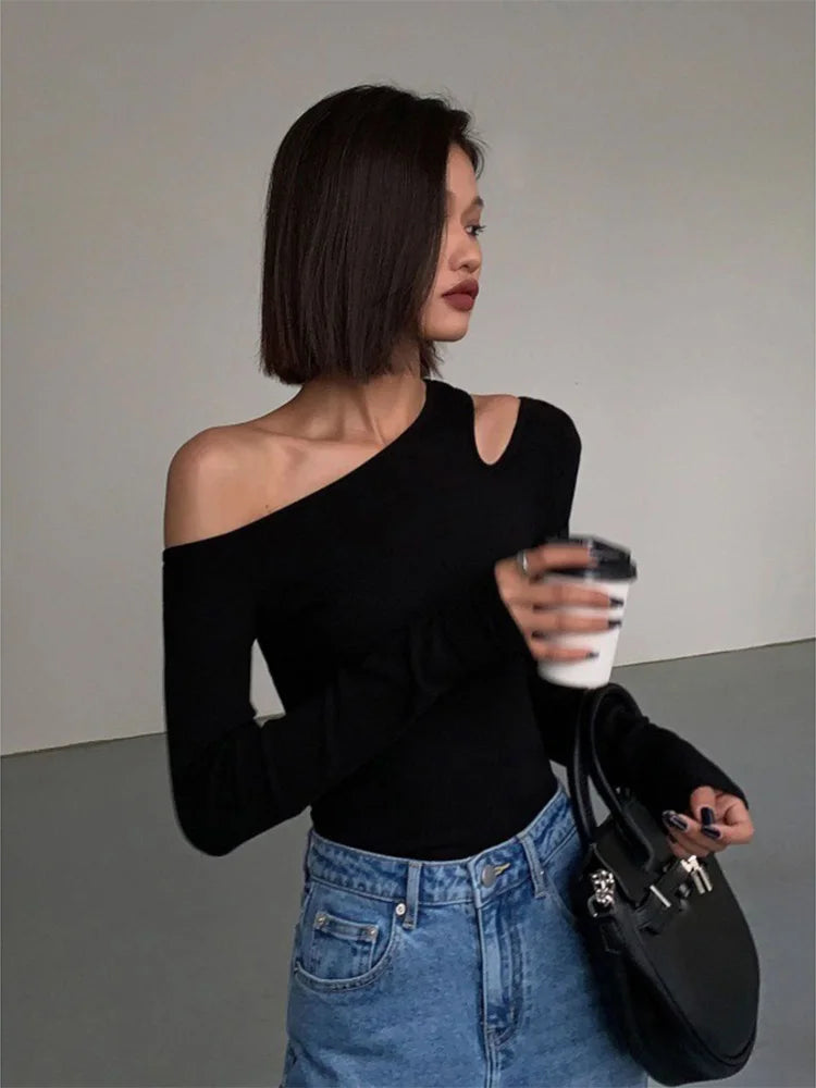 Off-shoulder Asymmetrical Top