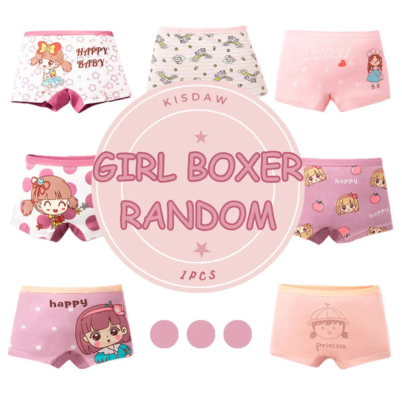 Multipack Girls Cotton Boy Shorts/Underwear