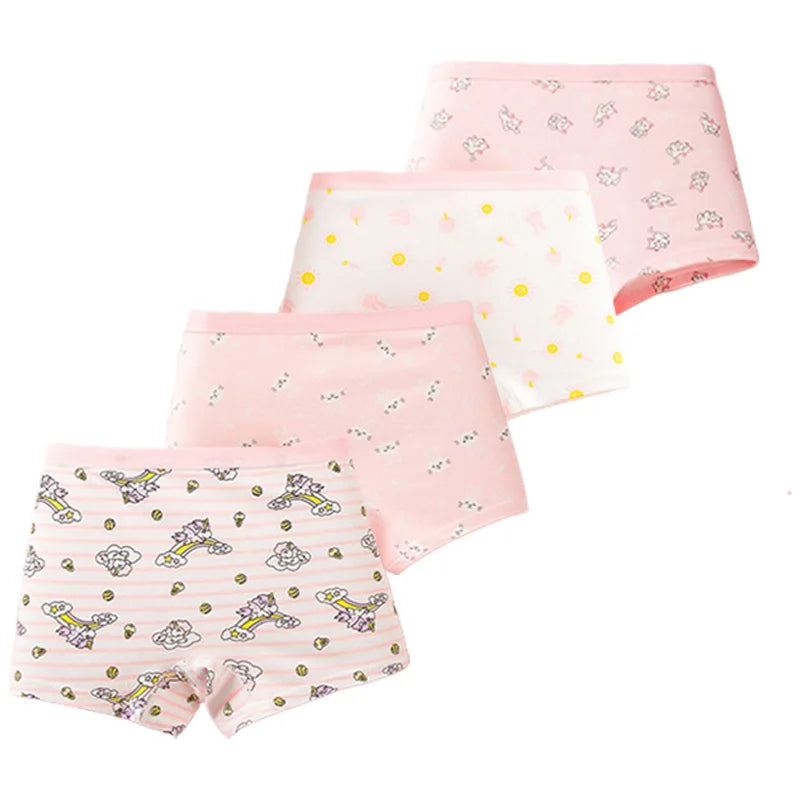 Multipack Girls Cotton Boy Shorts/Underwear