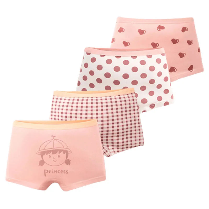 Multipack Girls Cotton Boy Shorts/Underwear
