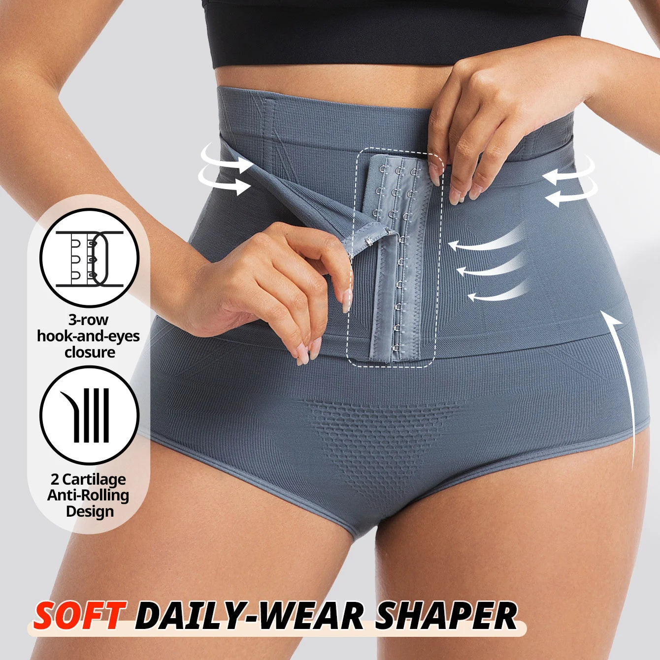 High-Waist Body Shaper Briefs