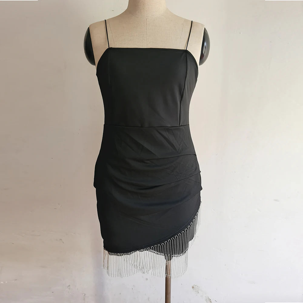 Summer Fashion Slip Tassel Dress