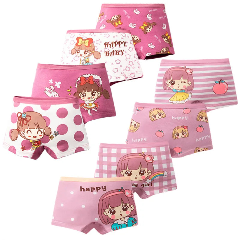 Multipack Girls Cotton Boy Shorts/Underwear
