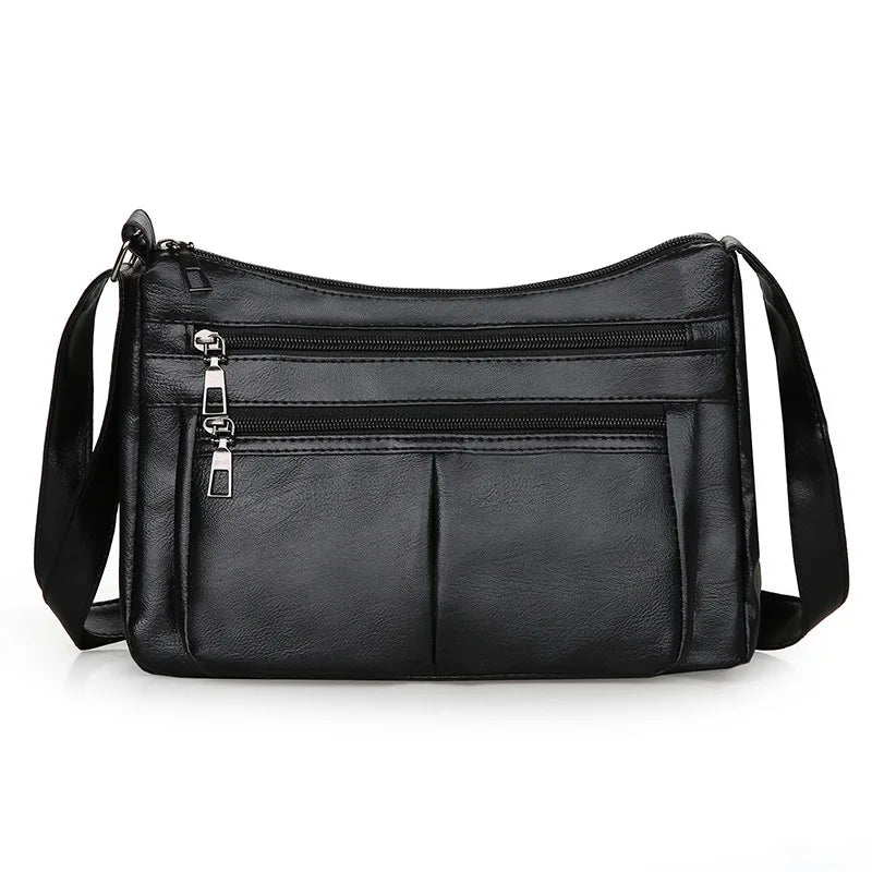Women's Trendy Multifunctional Handbag – Soft Faux Leather Shoulder & Crossbody Bag