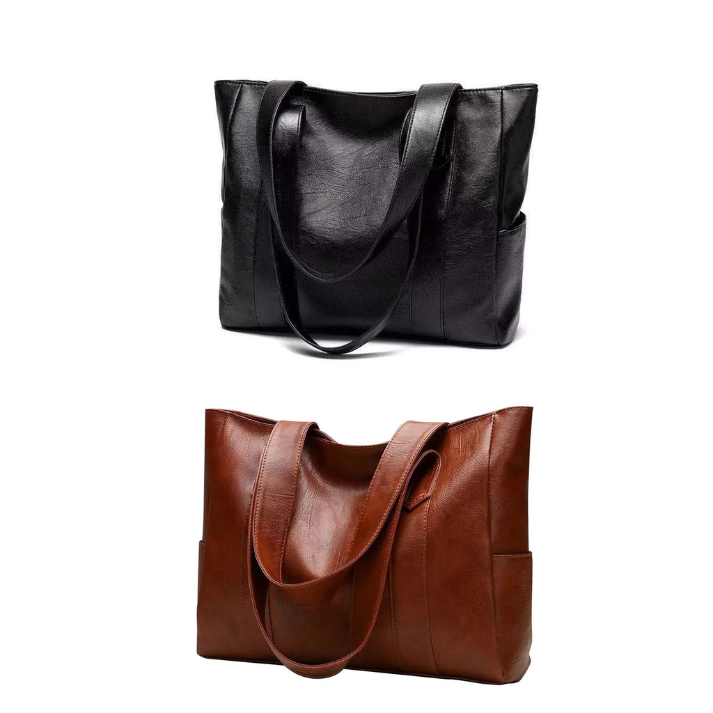 Classic PU Leather Bucket Bag