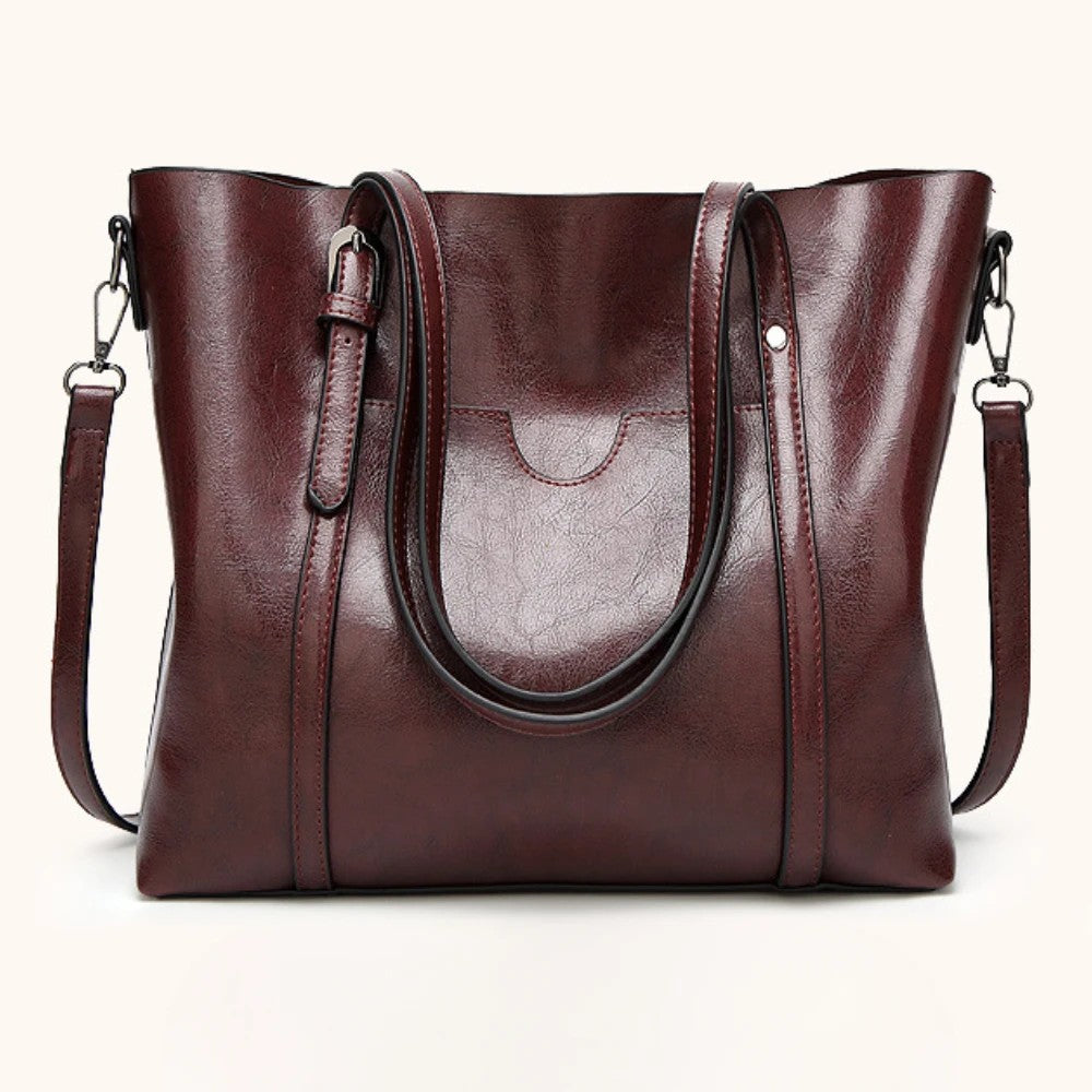 Vintage TPU Square Tote – Soft, Spacious Shoulder & Crossbody Bag for Women