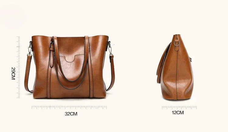 Vintage TPU Square Tote – Soft, Spacious Shoulder & Crossbody Bag for Women