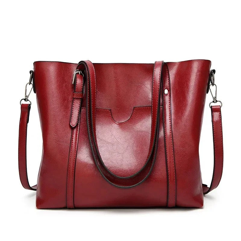 Vintage TPU Square Tote – Soft, Spacious Shoulder & Crossbody Bag for Women